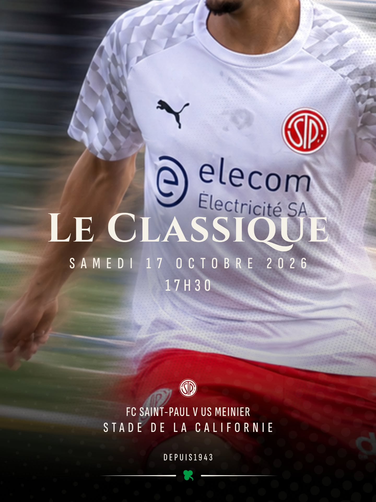 Affiche FC Saint-Paul – US Meinier, samedi 17 octobre à 17 h 30